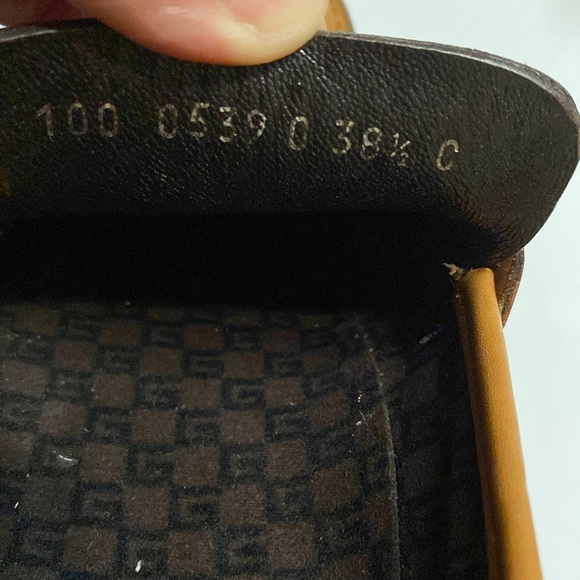 Vintage Gucci Made in Italy Horsebit Loafers 100 0539 0 - size 38 1/2 C - Picture 9 of 10
